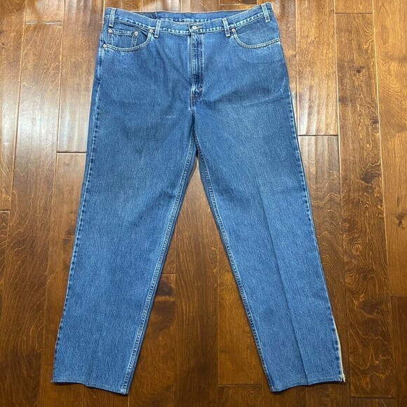Levi's 550 Relaxed Fit Vintage Custom Flare Leg Denim Jeans Y2K Men's 44 - Picture 3 of 10